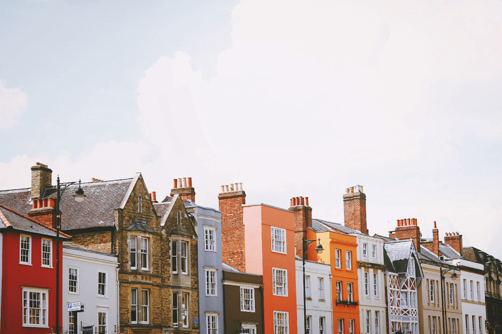 Some colorful Houses in a Row