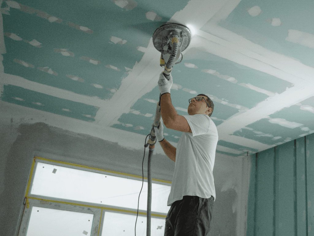 Person Polishing The Ceiling