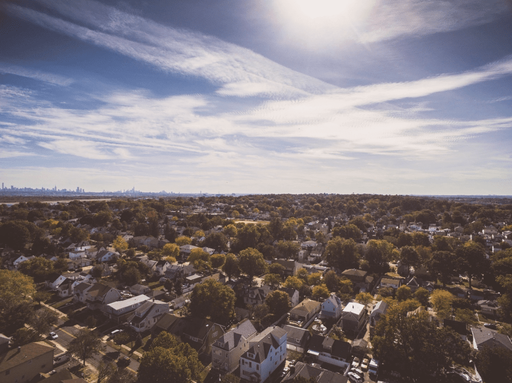 Aerial Image of Houses Next to Trees