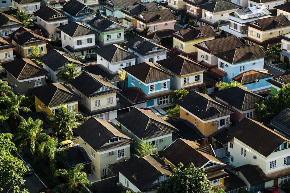 An Aerial view of houses