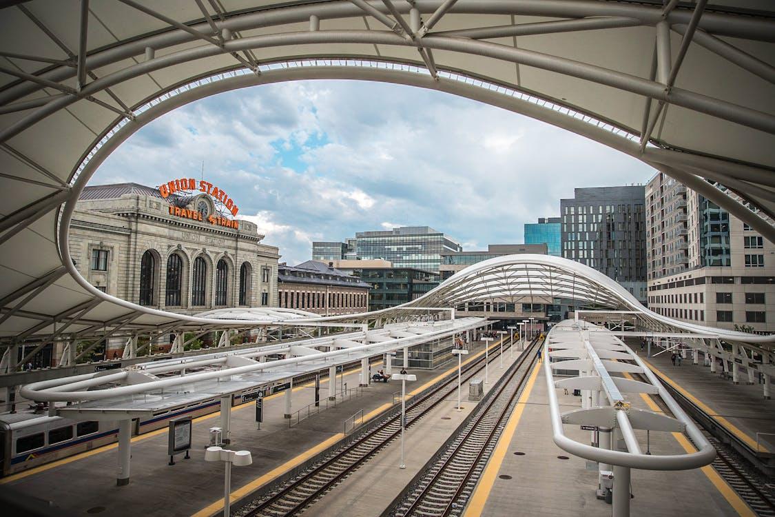 Train station in Union Station, Denver 