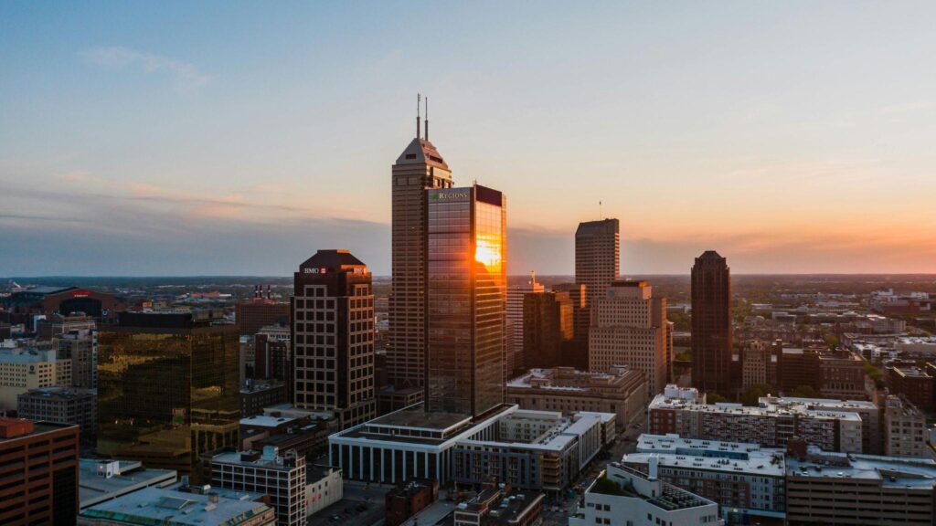 Vibrant urban skyline reflecting the fast-paced world of real estate financing.