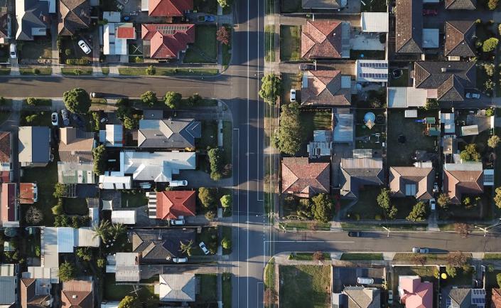 A community of houses