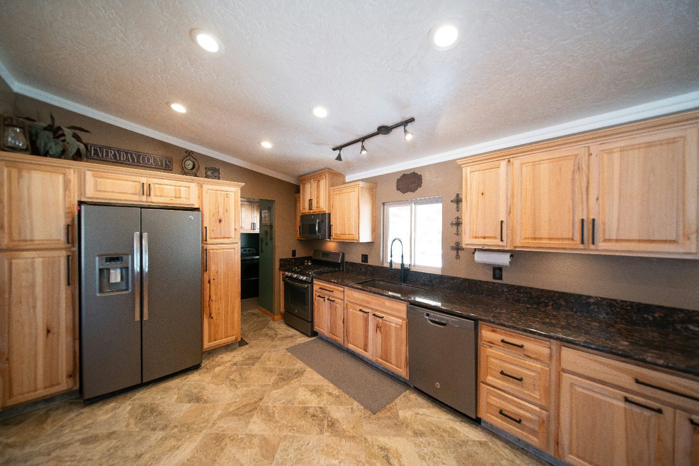 Upgraded kitchen of a house