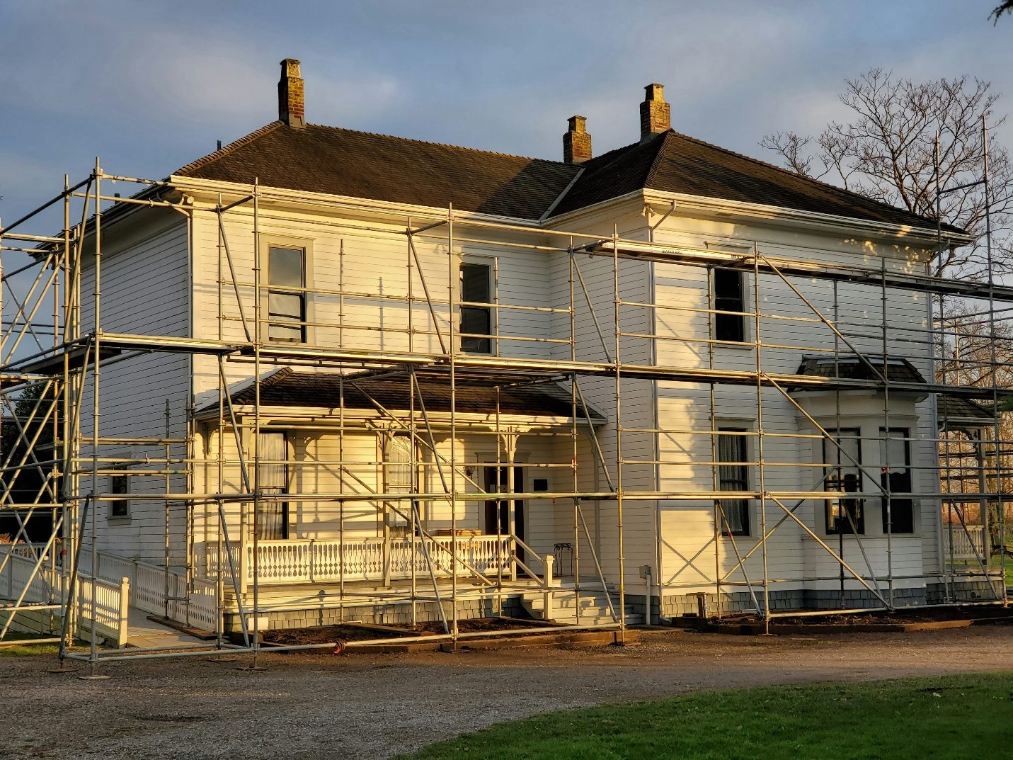 House being renovated