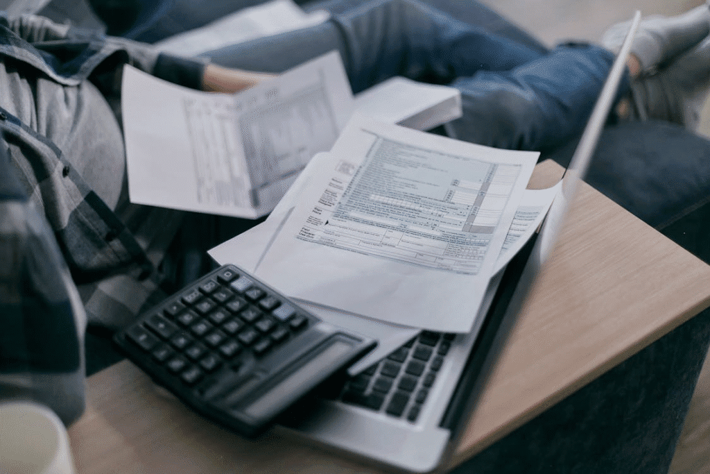 Cropped photo of a person reviewing documents