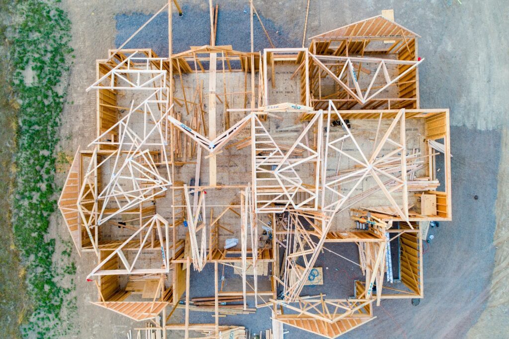 Construction of a house
