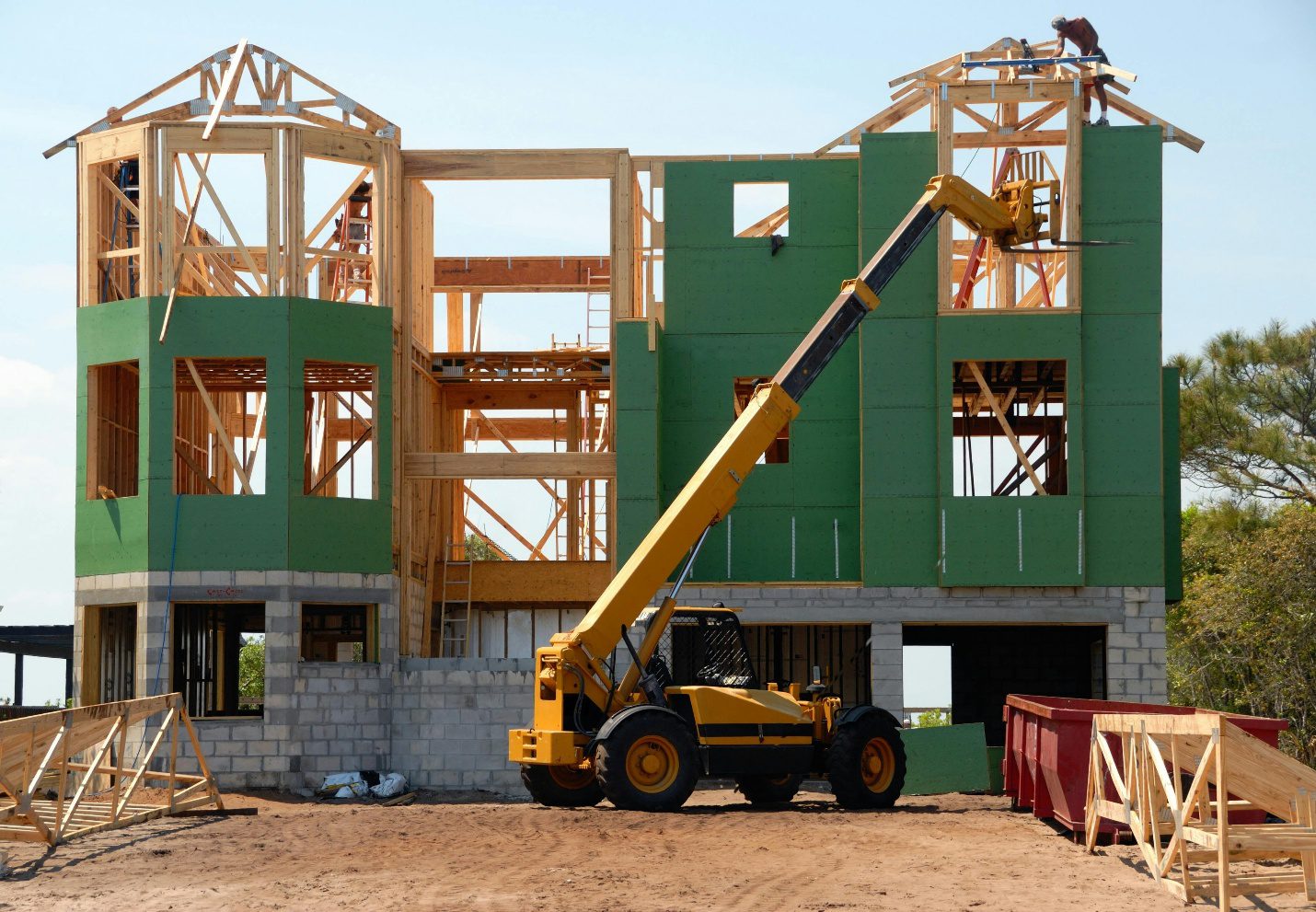 House being constructed