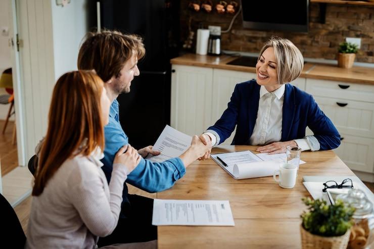 An investor shaking hands with a private money lender