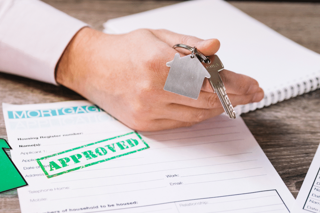 an up close shot of an approved application