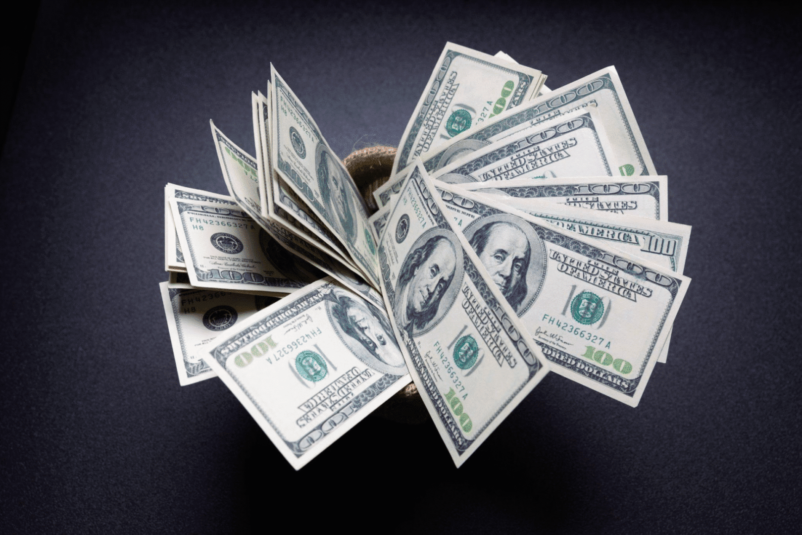 A sack of American dollars