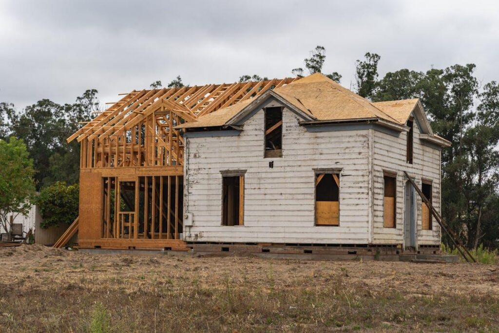 Major home renovation project under construction eligible for financing through a new construction loan