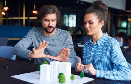 people discussing a multifamily flip