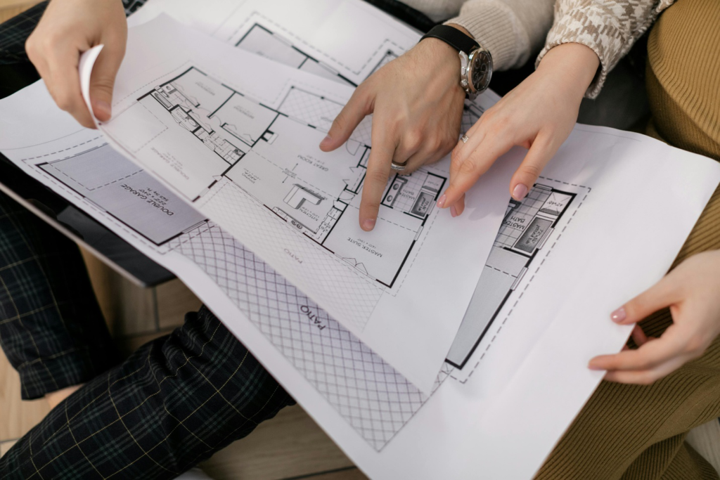 Sketches of a house project