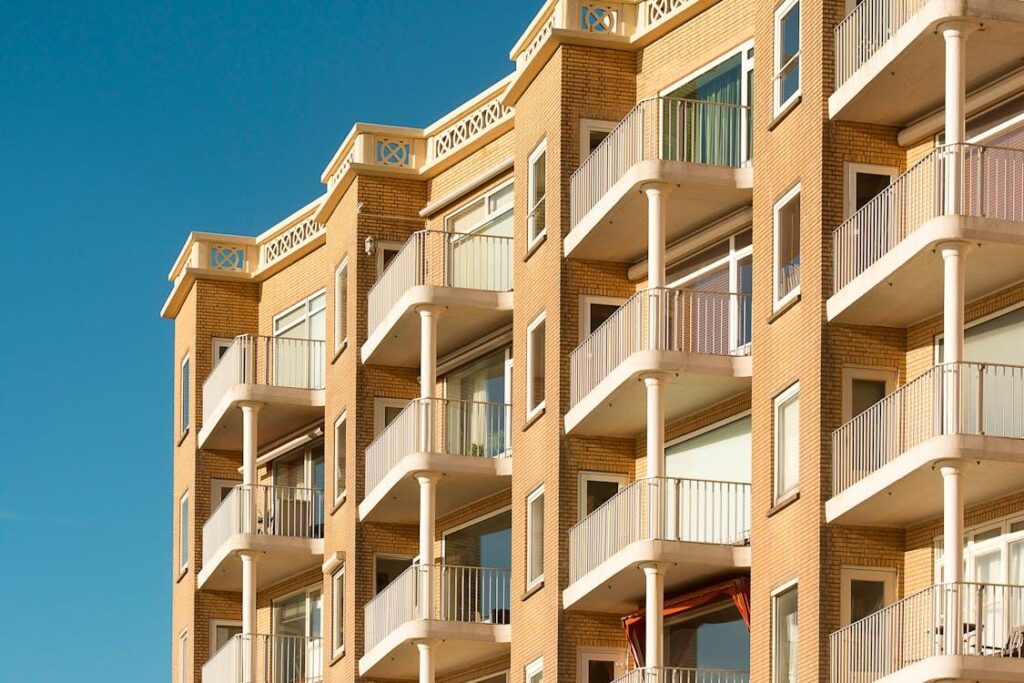 an apartment building for multifamily housing