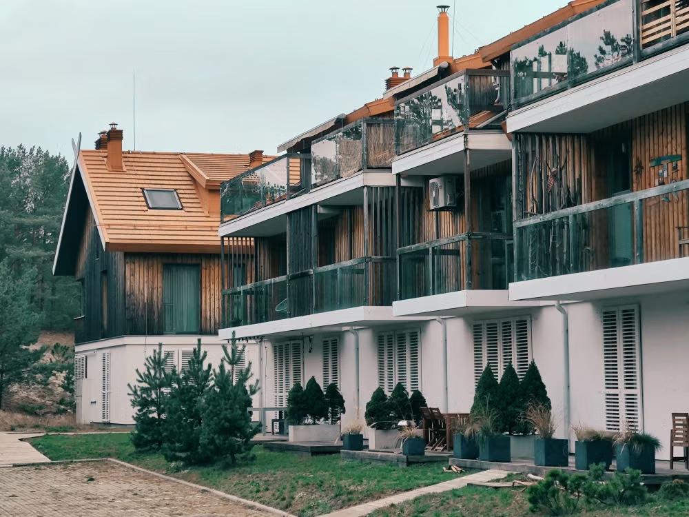 A house with multiple balconies